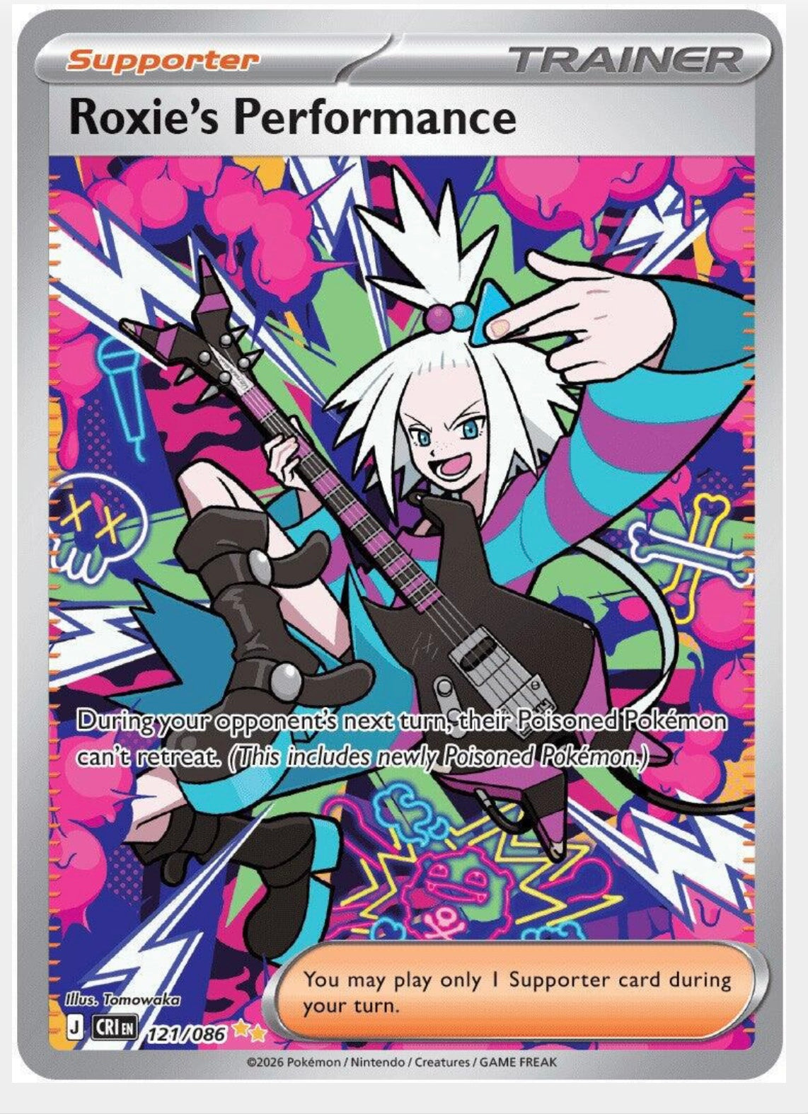 Roxie's Performance #121 Pokemon Chaos Rising_CRI